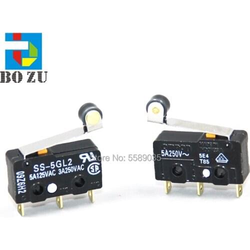 5pcs Flatbed printer part Crystaljet Shrapnel switch Micro Switch for Mimaki jv33 Roland RS640 VP540 pritner