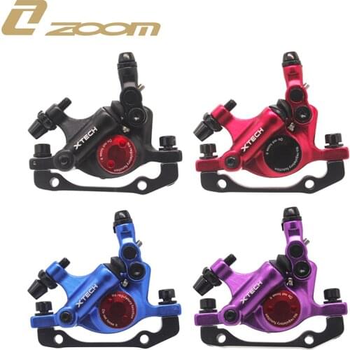 ZOOM MTB Line Pulling Hydraulic Disc Brake Calipers Aluminum Folding Road Bike Front Rear Bettery Bike Brake Accessories
