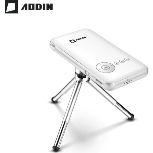 AODIN 32G Mini Projector DLP Smart Pico Portable Projector Android LED Pocket Projetor 1080P HD Video Wifi Home Theater HDMI In