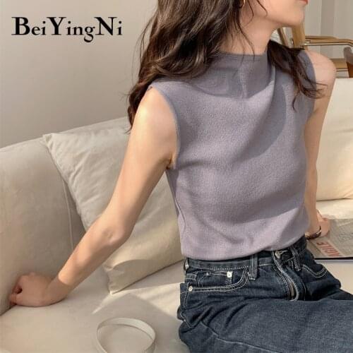 Женские трикотажные майки BEIYINGNI China At AliExpress