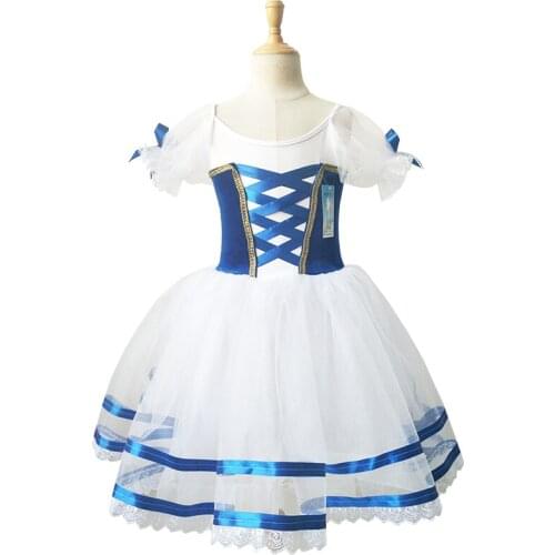 Ballet Dress childrens and women swan lake professional ballet tutu skirt blue ballet dancewear