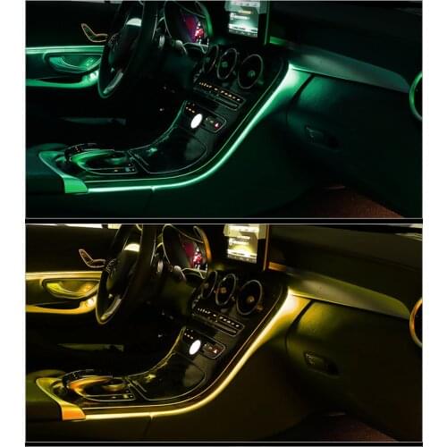 For Mercedes benz 2015-2018 C GLC class w205 x253 C260 GLC C180 class 3 colors Upgrade 64 colors Ambient light lamp