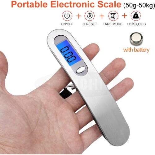 Easy Control Digital Luggage Scale Portable Electronic Scale Weight Balance Suitcase Travel Hanging Steelyard Hook scale