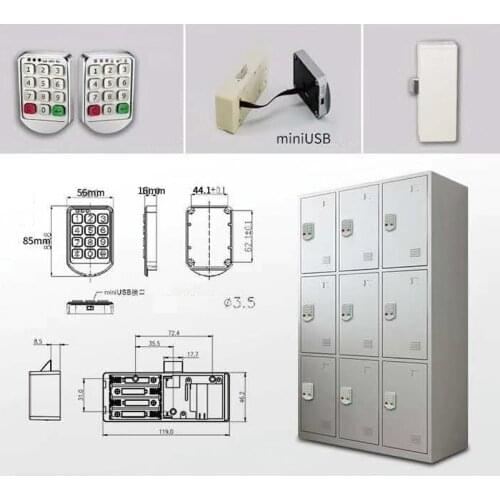 Super Market Library Meseum Electronic Sauna Lock Password Locker Cabinet Cupboard Digital Keypad Code Lock