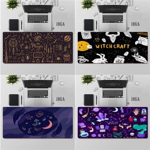 FHNBLJ High Quality Witches moon cat Tarot Natural Rubber Gaming mousepad Desk Mat Free Shipping Large Mouse Pad Keyboards Mat
