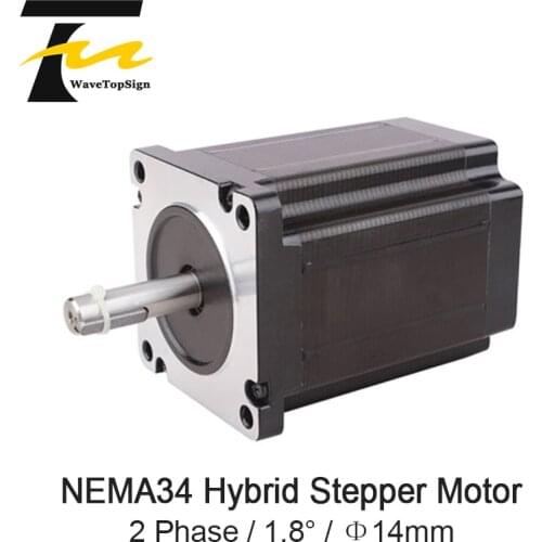 NEMA34 86HS 2 Phase 1.8° Hybrid Stepper Motor Step Angle 1.8 Shaft Diameter 14mm