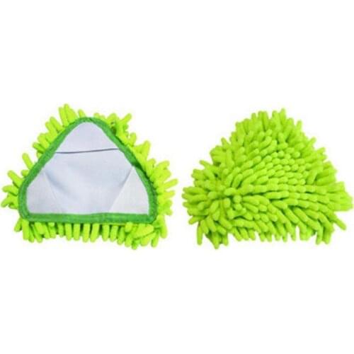 Multi-Purpose Triangular Mop Heads Mini Brush Head Replacement Rotatable Adjustable Home Wall Ceiling Floor Cleaning Mop