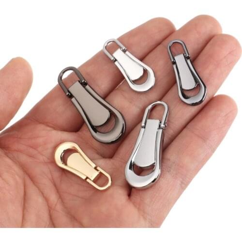 5PCS Detachable Zippers Repair Kits Metal Zipper Puller Quilting Clothing Bags Handmade Repair Kits DIY Handmade Crafts Supplies