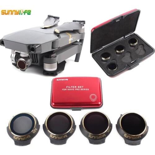 Snap On ND Filters Set 4Pcs ND4/8/16/32 Camera Lens Filter Bundle set Kit For DJI for DJI MAVIC Pro/platinum Camera Drone