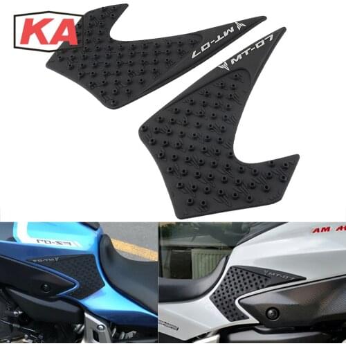 Motorcycle Tank Pad Sticker For Yamaha MT-07 MT07 FZ07 2014 2015 2016 2017 Oil Tank Protector Anti Slip Tank Grip Decals