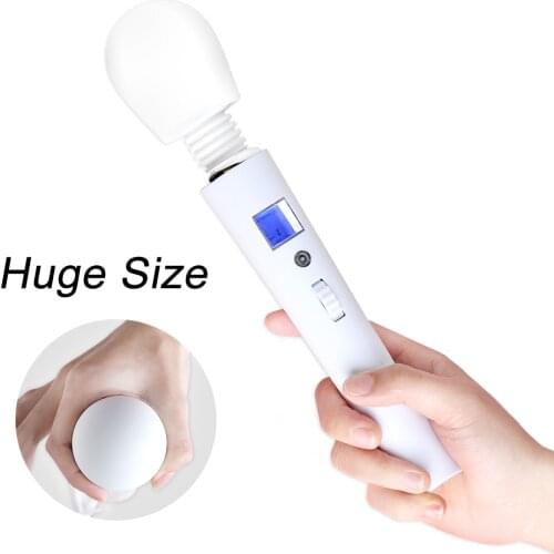 Huge Magic Wand Vibrators for Women USB Charge Big AV Stick Female G Spot Massager Clitoris Stimulator Adult Sex Toys for Woman