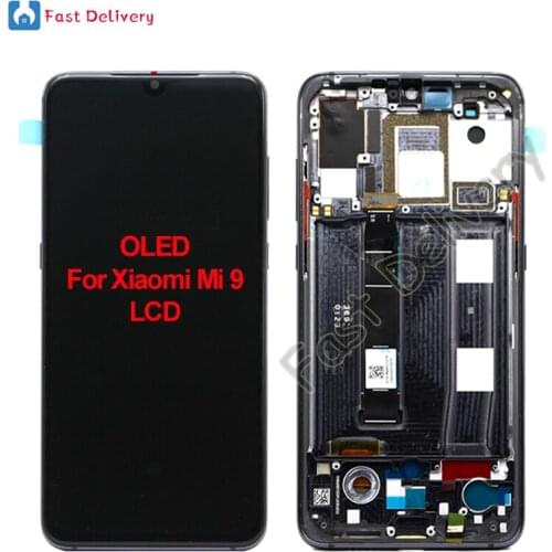OLED For Xiaomi Mi 9 Mi9 lcd Display Touch Screen Digitizer Assembly 6.39" For Xiaomi 9 lcd Replacement Accessory 100% Tested