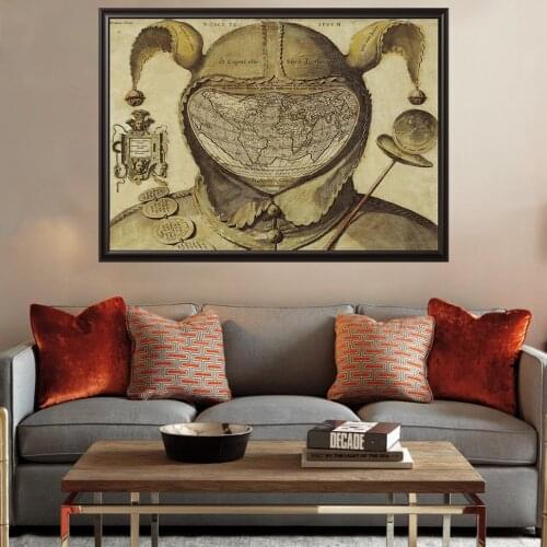 Middle Earth Map Movie Posters And Prints Lord Of Rings Classic Film Art Pictures On Oil Canvas Wall Painting For Living Room