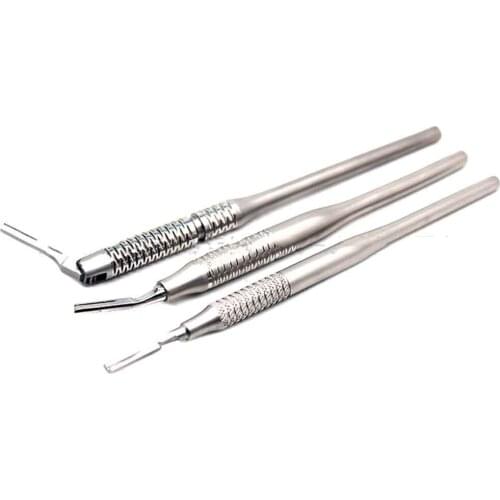 Dental Scalpel Handle Adjustable Surgical Operation Knife Handle Stainless steel