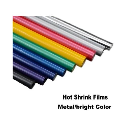 2Meters High Quality Metal Color Hot Shrink Covering Film For RC Airplane Model DIY Bright Pearlite Color Free Shipping