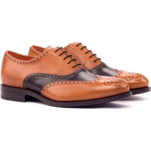 Oxford Brogue Wedding Dress Formal Man Shoes Office Genuine Leather Original Casual Business Designer Men Shoes