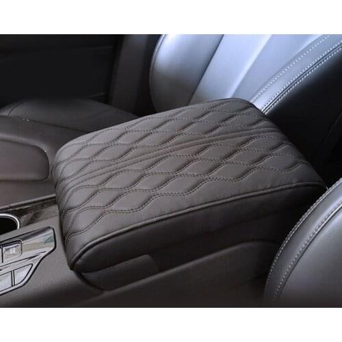 Auto Center Console Pad Universal PU Leather Car Armrest Cushion Pads Waterproof Center Console Box Armrest Protector