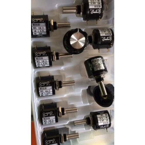 [VK] JAPAN original COPAL M22S10 200 200R ohm 200ohm 500ohm 500R shaft diameter 6mm multi circle potentiometer 10 turns switch