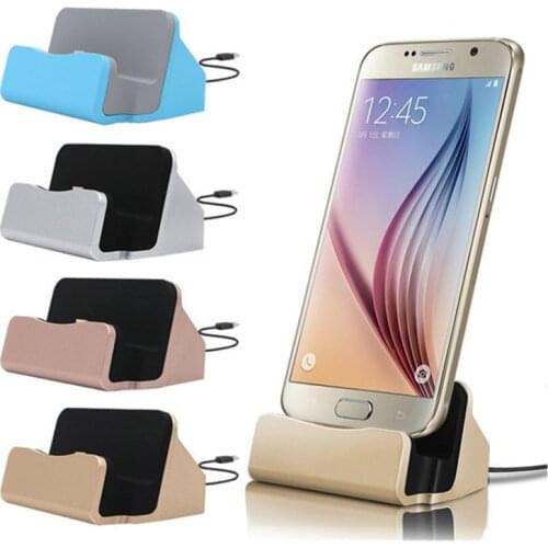 Micro USB Charger Docking Station For Samsung Huawei Xiaomi Redmi ZTE Nokia Desktop Charging Port Sync Cradle Dock Stand Holder
