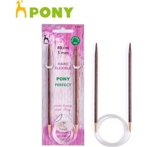 1 Piece Pony Perfect 80 cm Fixed Circular Knitting Needle