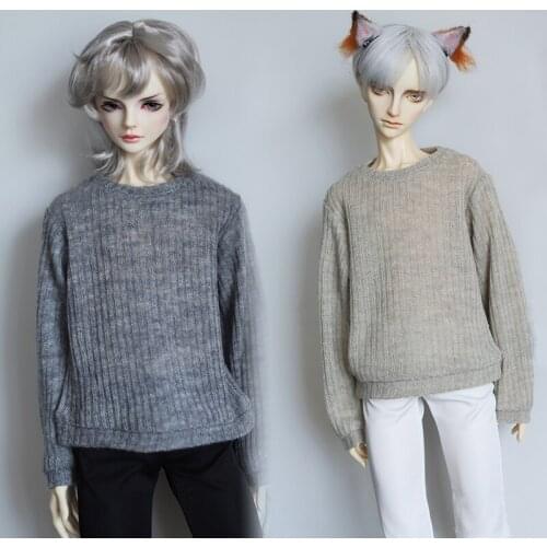 1pcs New BJD Doll Clothes wool Sweater coat for 1/3 1/4 uncle White Grey Khaki Doll Clothes accessories