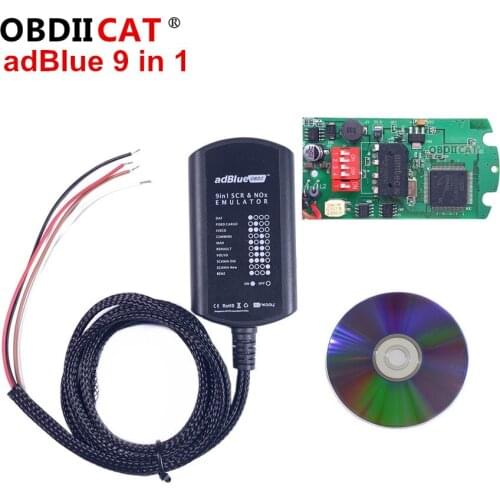10pcs DHL free Universal Adblue Emulator 9in1 with Nox Sensor 9 in 1 Adblue 8in1 7in1 Truck Diagnostic Tool for Heavy Vehicles