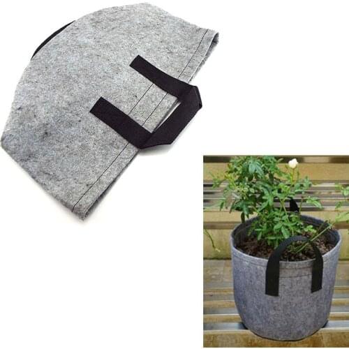 2 Gallon Plant Grow Bag Garden Planting Bag With Handle Growing Box Vegetable Potato Round Pot Container Indoor Outdoor
