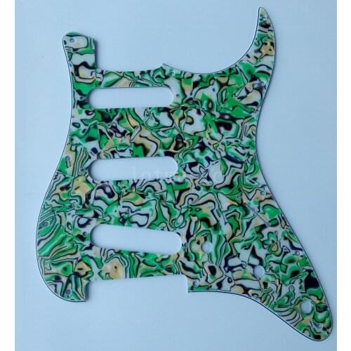 2 pcs New 3-Ply Green Shell Pickguard for Fender ST Strat Guitar replacement