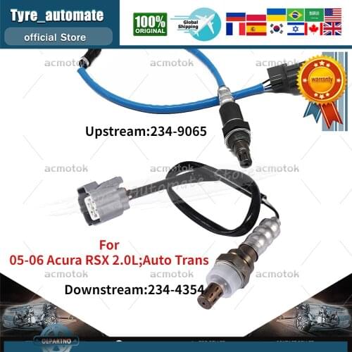 2PCS Upstream & Downstream Oxygen O2 Sensor For 2005-2006 Acura RSX 2.0L Auto Trans