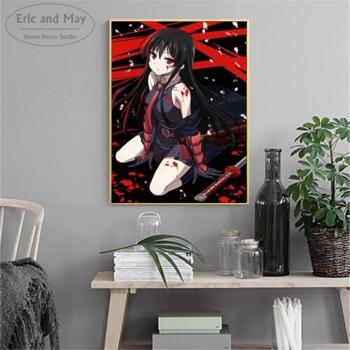 Akame Ga Kill Anime Posters and Prints Wall art Decorative Picture Canvas Painting For Living Room Home Decor Unframed