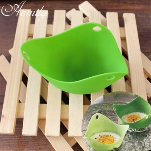 Amoliy Silicone Egg Cooker Egg Poacher Poaching Pods Egg Mold Bowl Rings Cooker Boiler Kitchen Cooking Accessories Pastry Tools