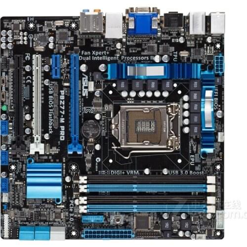 Asus P8Z77-M PRO Desktop Motherboard Z77 Socket LGA 1155 i3 i5 i7 DDR3 16G uATX UEFI BIOS Original Used Mainboard On Sale