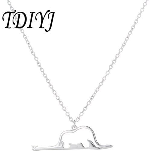 TDIYJ Stainless Steel 45cm Chain Necklace with Geometric Figure Pendant Necklace for Women Men Fashion Jewelry Gift