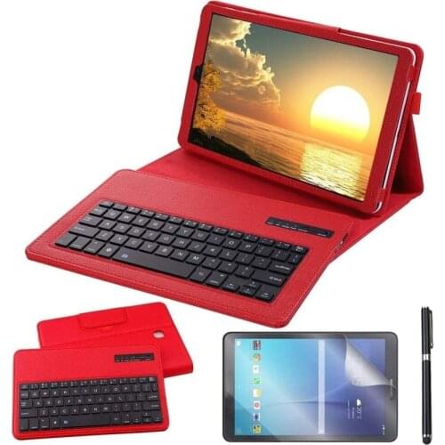 Keyboard Case for Samsung Galaxy Tab A 9.7 SM-T550 SM-T555 SM-P550 Wireless Bluetooth Keyboard Cover Leather Shell+Keyboard+Film