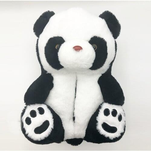 Dropshipping 2021 Teddy Bear Slippers Furry Women Slippers Children Panda