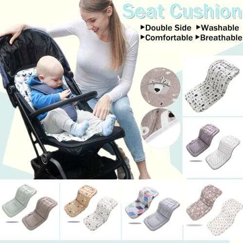 Double Side Soft Baby Stroller Liner Seat Pad Mat Pram Pushchair Liner Cover Mat Car Seat Chair Cushion