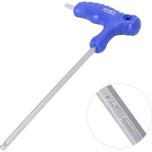 H5/H6 5mm/6mm T-Handle Allen Key Ball Tip Hex Hexagon Wrench Repair Hand Tool 24TD wholesales