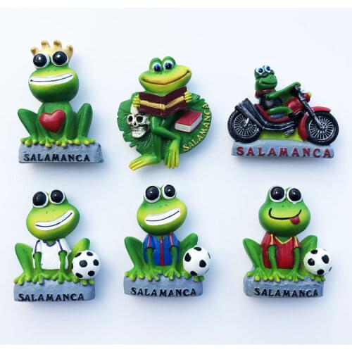 Spanish fridge magnets Salamanca frog legend cute animal looking for Frog travel souvenir decorative crafts magnetic sticker