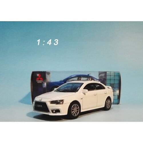 Diecast Car Model 1/43 for Mitsubishi New Wing God Out of Print White Lancer Collection Display Gift Classic Toys for Boys