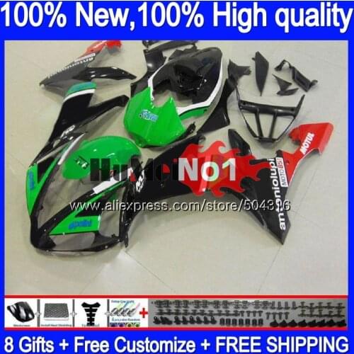 Body For YAMAHA YZF R 1 1000 CC YZF-1000 YZF1000 9MC.114 1000CC YZF R1 YZF-R1 YZFR1 2004 2005 2006 04 05 06 Fairing Black Green