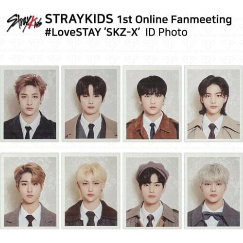 KPOP Stray Kids 1st Online Fanmeeting LoveSTAY SKZ-X ID Photos Felix Bang Chan Lee Know One-Inch Photocard Fans Collection B97