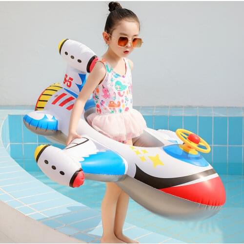 Yuyu Hot Swim Pool Toys Airplane Pool Float Kids Swim Ring Baby Inflatable Swimming Pool Circle Children Floating