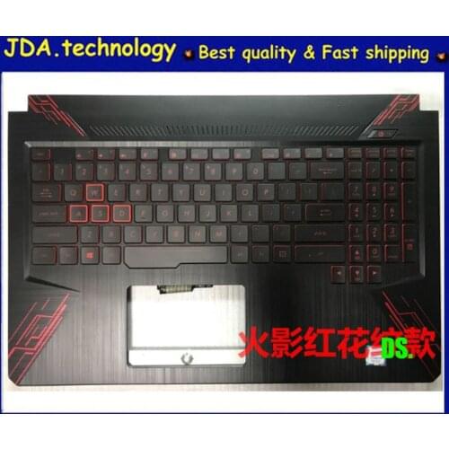 MEIARROW 96%New/org plamrest top case For Asus TUF Gaming ASUS FX80 FX504 15.6" US keyboard upper cover,Red