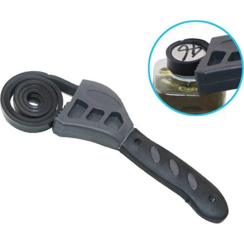 Mini 500mm Multifunction Pipeline Wrench Rubber Strap Wrench Jar Lids Tighten Loosen Plumbing Tool Universal Oil Filter Spanner