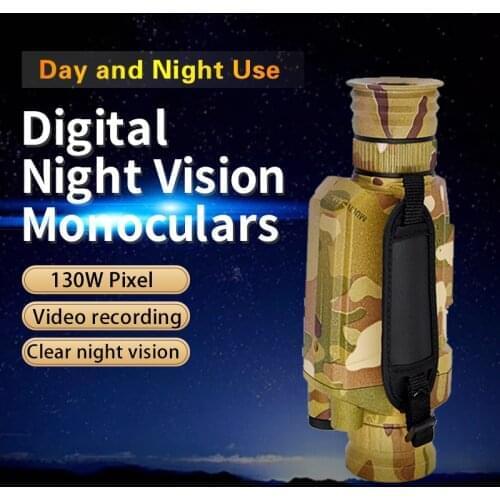 Binoculars Outdoor telescope Night vision 5X Infrared Digital Camera Vedio 200m Range Monocular Scope For Hunting