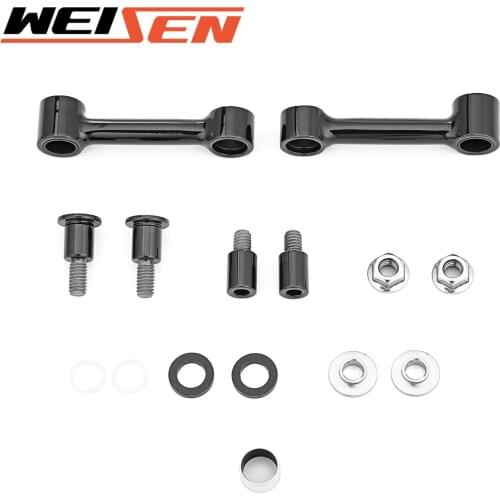 Black Front Fender Custom Mount Kits For Harley Softail Springer FXSTS 1993-2006