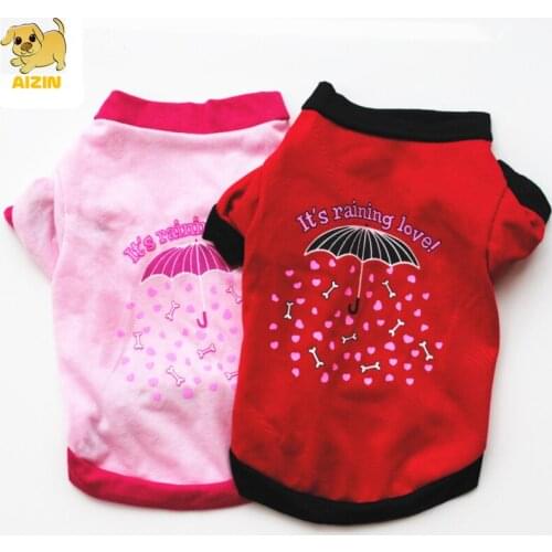 Spring Soft Warm Dog Coats 100% Cotton Wear Autumn Clothes Jackets Printed Pets Coat Small Puppy Chihuahua Pet Products Supplier