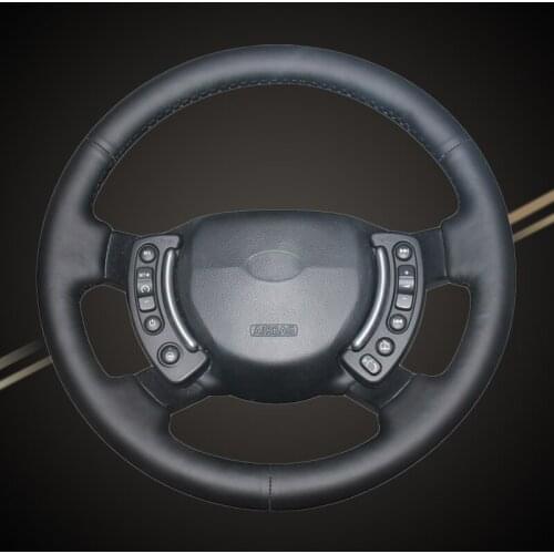 Car Braid On The Steering Wheel Cover for Land Rover Range Rover 2003-2012 Auto Braiding Covers Car-styling Interior Accessories