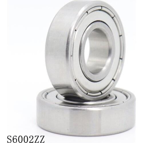 S6002ZZ Bearing 15*32*9 mm ( 10PCS ) ABEC-1 S6002 Z ZZ S 6002 440C Stainless Steel S6002Z Ball Bearings