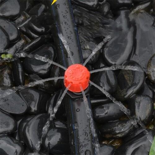 New 8-hole Garden Drip Irrigation Watering Emitter Micro Flow Dripper Head Barb Sprinkler